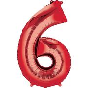 34in Red Number Balloon (6)